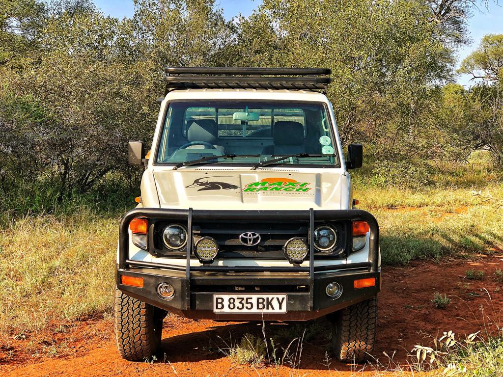 Safari vehicle front view